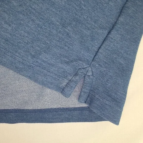 Carhartt Polo Shirt Mens XL Blue Loose Fit Pocket Casual Preppy K570 Workwear - Picture 5 of 8